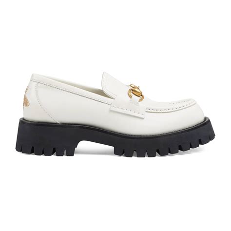 gucci horsebit white|gucci horsebit white loafer.